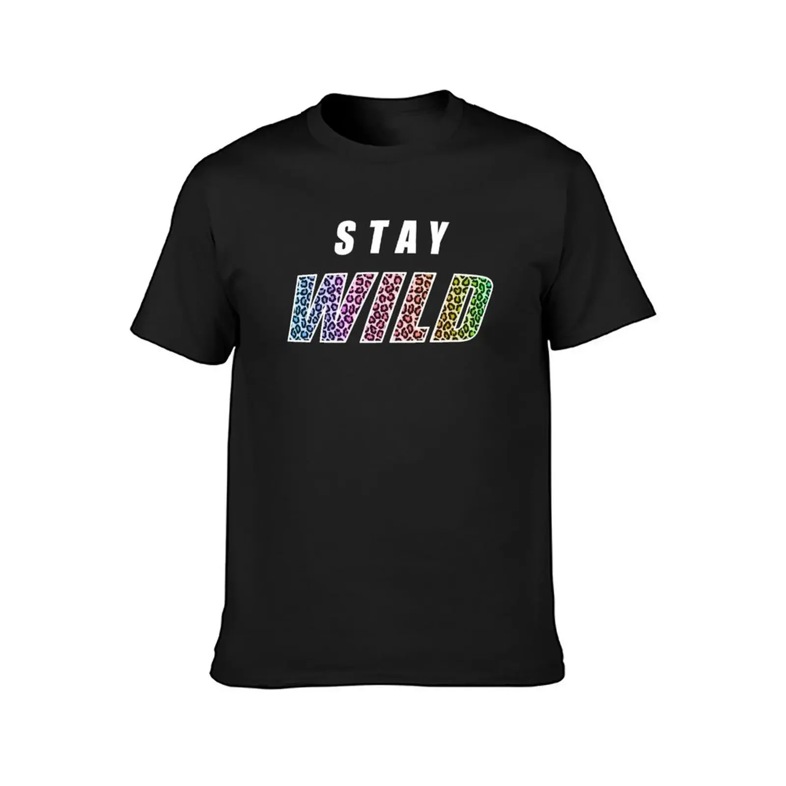 Stay Wild Exclusive T-Shirt tops shirts graphic tee boys animal print men t shirt