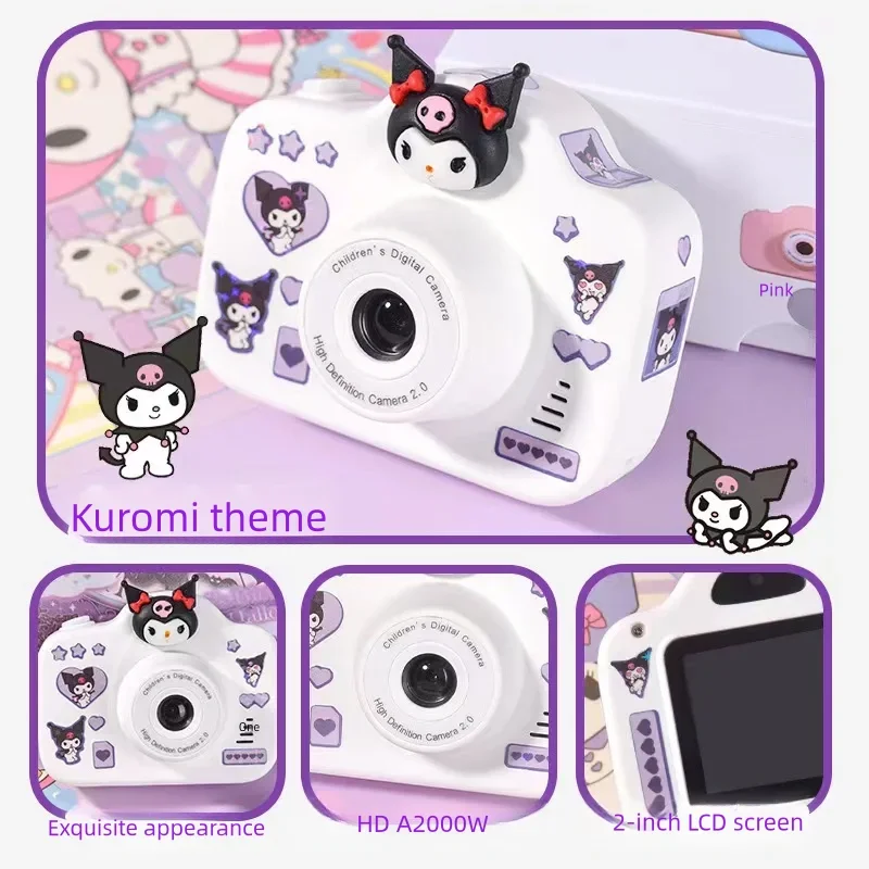 Kawaii Hello Kitty Camera MINISO Anime Kuromi Student Travel Portable Can Be Connected and Imported Into Mobile Phones New