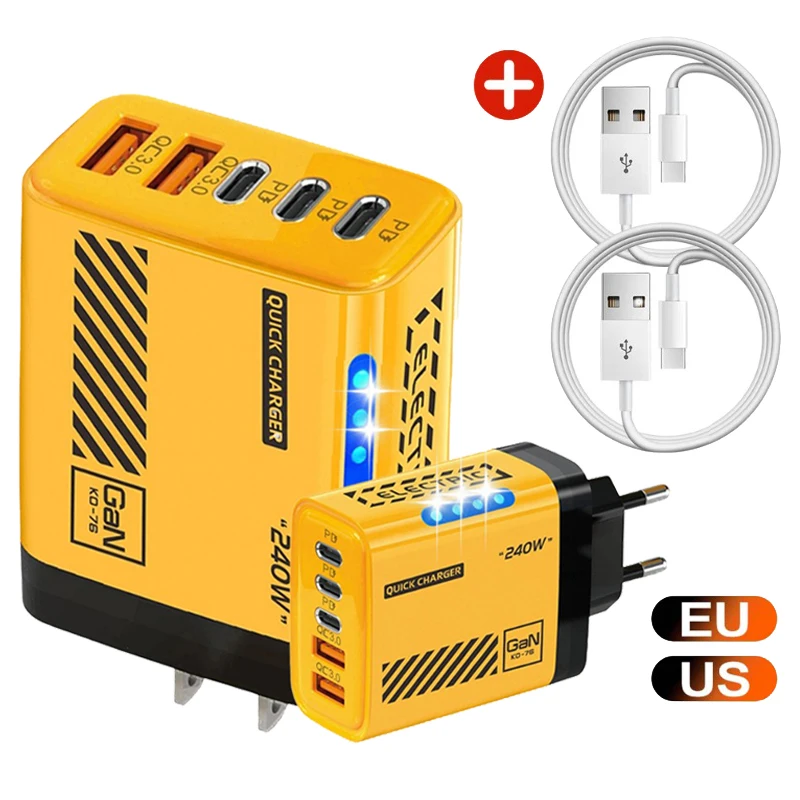 240W 5 Ports Type-C…