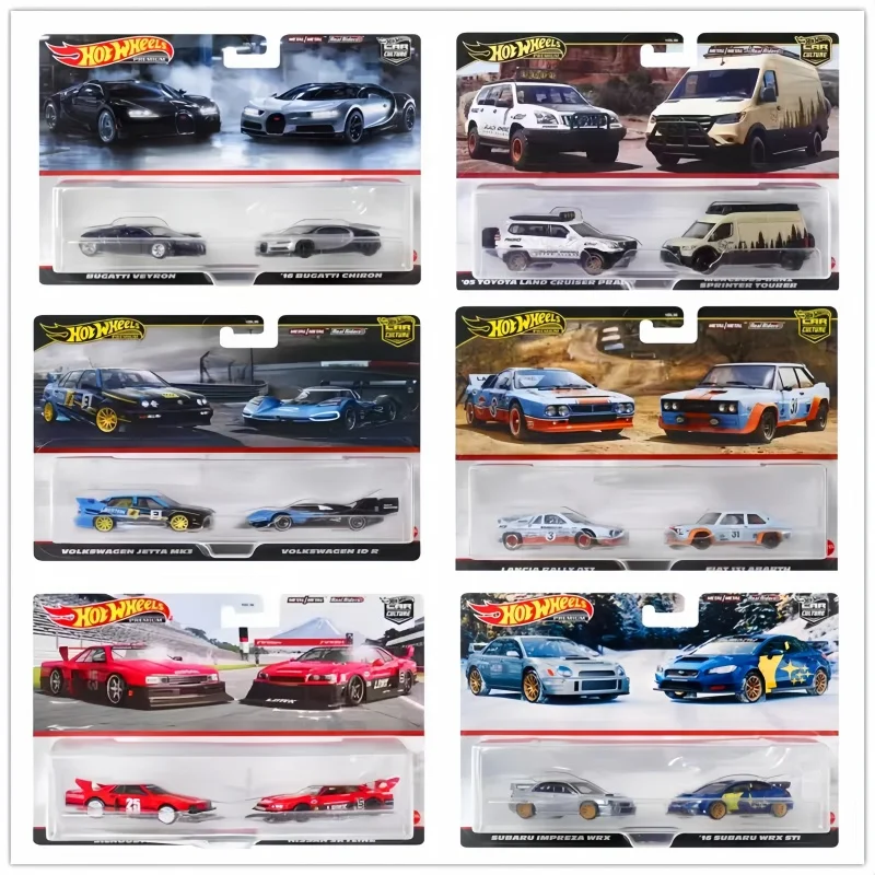 

In Stock Hot Wheels Car Culture HBL96 Dual car Serise 1/64 Alloy Toys Car Model Collection Surprise Decoration Toys Cars Model