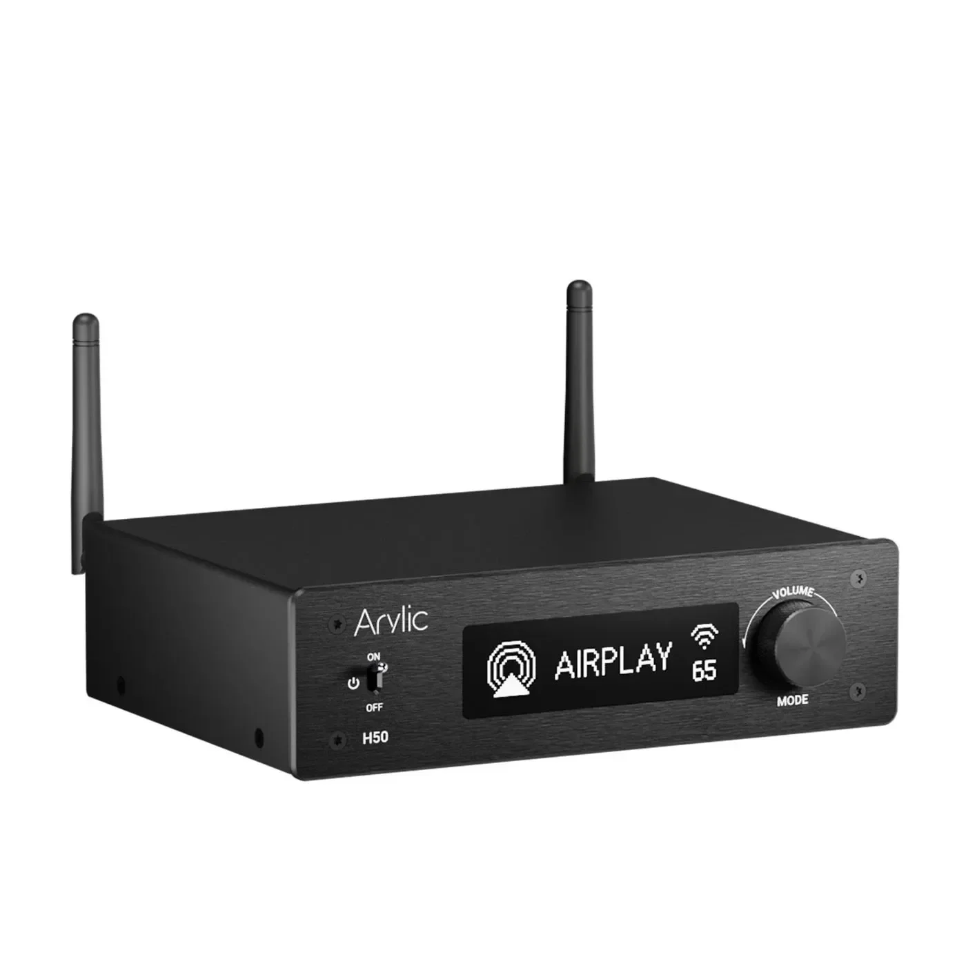 Imagem -03 - Arylic-amplificador Hifi Estéreo sem Fio Bluetooth 5.2 Aptx hd H50 Airplay2 Estéreo Es9023p Sabre Dac Qcc3040 50wx2 Funciona com Alexa