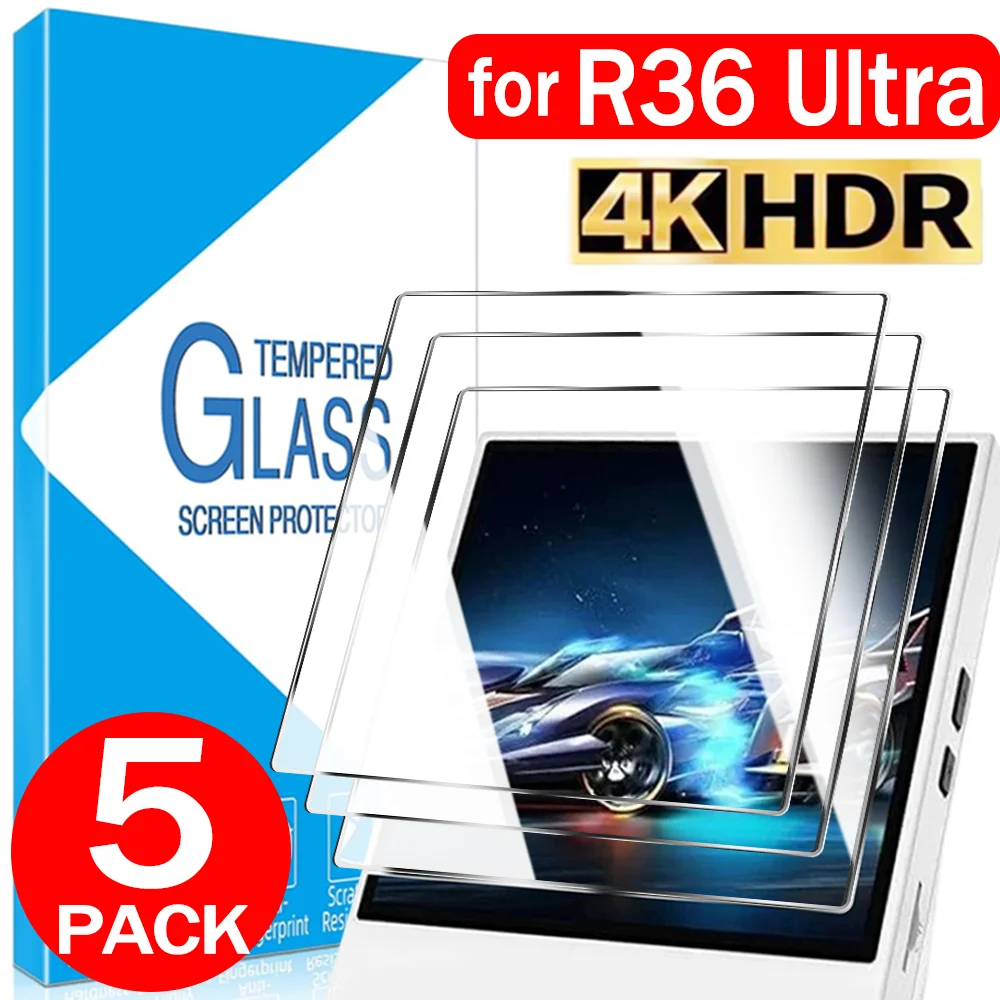 1-5 шт. HD-защитные пленки из закаленного стекла для игровой консоли R36S Ultra, ударопрочные защитные пленки для экрана, твердость 9H, защита от царапин