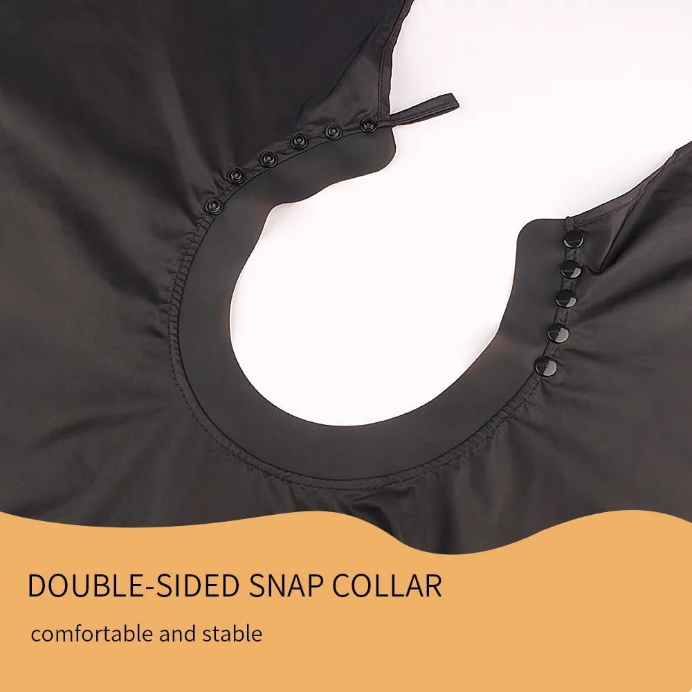 Силиконовая накидка для парикмахерской на шею, Профессиональная парикмахерская накидка для парикмахерской, накидка для стрижки волос, водонепроницаемый полосатый фартук для волос