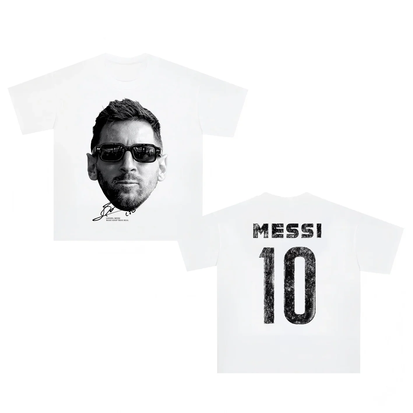 2026 Messi Football Jersey Graphic T Shirt Unisex Men Women Short Sleeve Casual Breathable Training Running Sport Tee Unisex