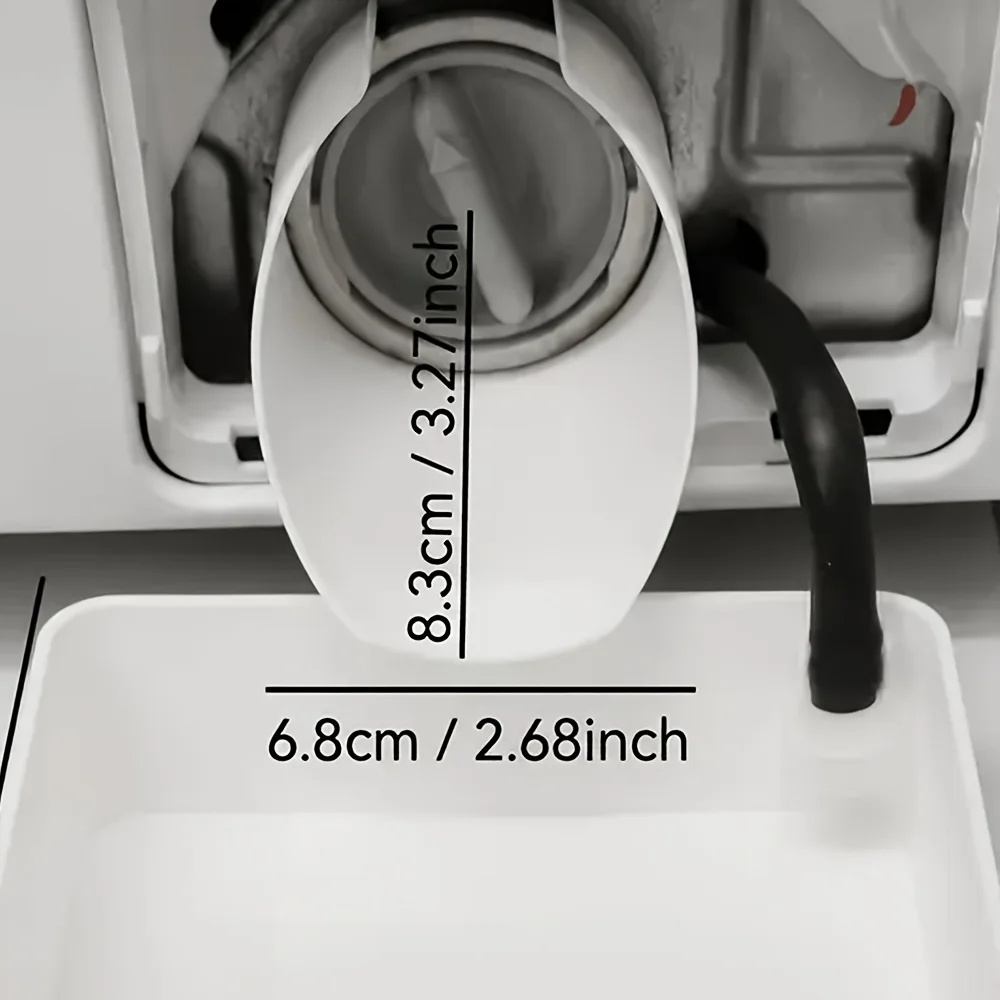 washing machine emergency drainage funnel, anti-overflow drainage diversion nozzle filter drainage pipe replacement accessories