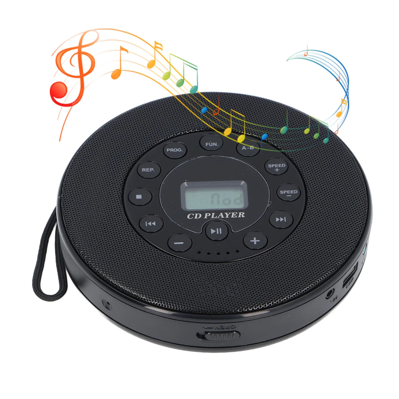 lecteur-cd-portable-bluetooth-avec-haut-parleur-lecteur-cd-anti-saut-pour-voiture-compatibilite-mp3-prise-en-charge-de-l'enregistrement-vers-usb-micro-integre