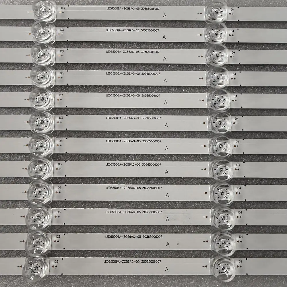 12pcs A LED Backlight Strip For JVC LT65KC607 LT60KC608 LT-65KC607 LT-60KC608 LT-65MB708 LT-65CA890 L65M5-EA LED65D06A-ZC56AG-08