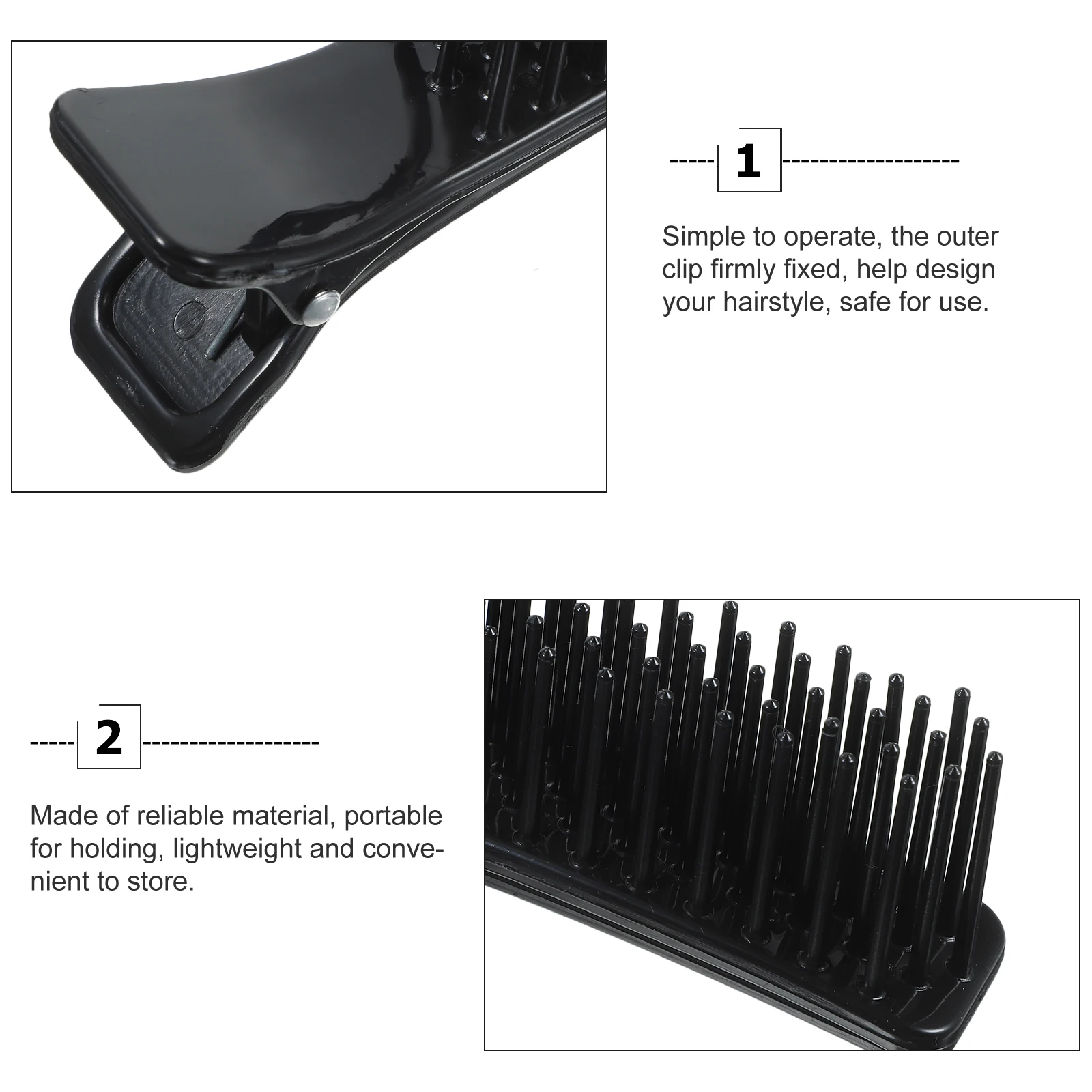 

3pcs Layered Styling for Volume Curl Shape Lightweight Strong Hold Salon-Style Sectioning Hair No Heat Damage Root for Curly