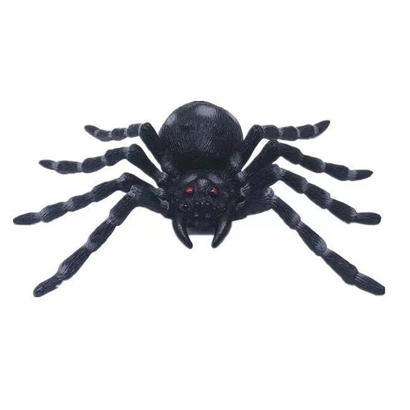 1Pcs Novelty Simulation Large Black Spider Funny Children Static Insect Animal Model Children Halloween Prank Scary Toys