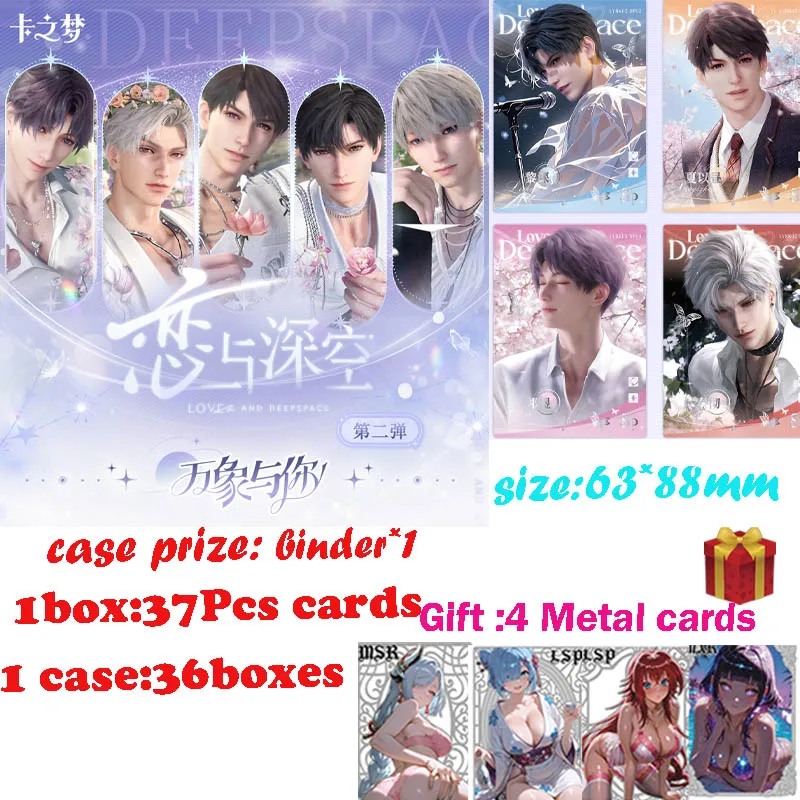 

Love And Deepspace Wholesales Collection Cards Boster Box Wave 2 Kazhimeng High Appearance Male God Card Board Game