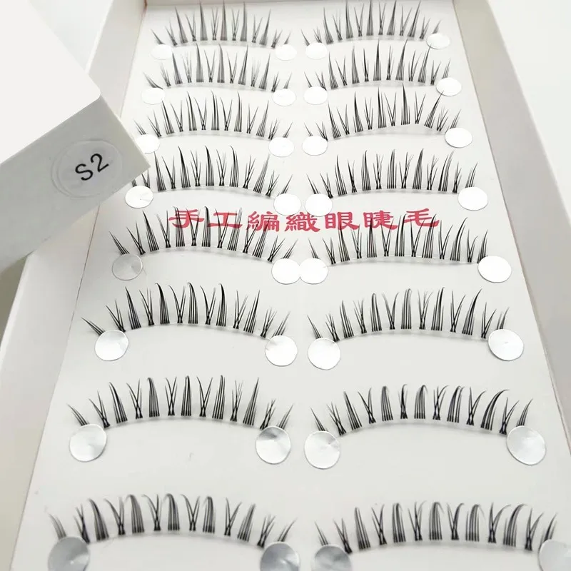 Taiwan Hand-woven False Eyelashes Seamless Transparent Stalk Eye Lash Extension Natural Nude Makeup Suppliers