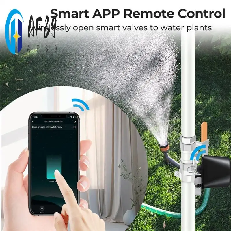 

AF89-Wifi Robot Waterproof Valve Tuya Smart Remote Control APP Remote Control Water Pipe Gas Wireless Valve Switch US Plug