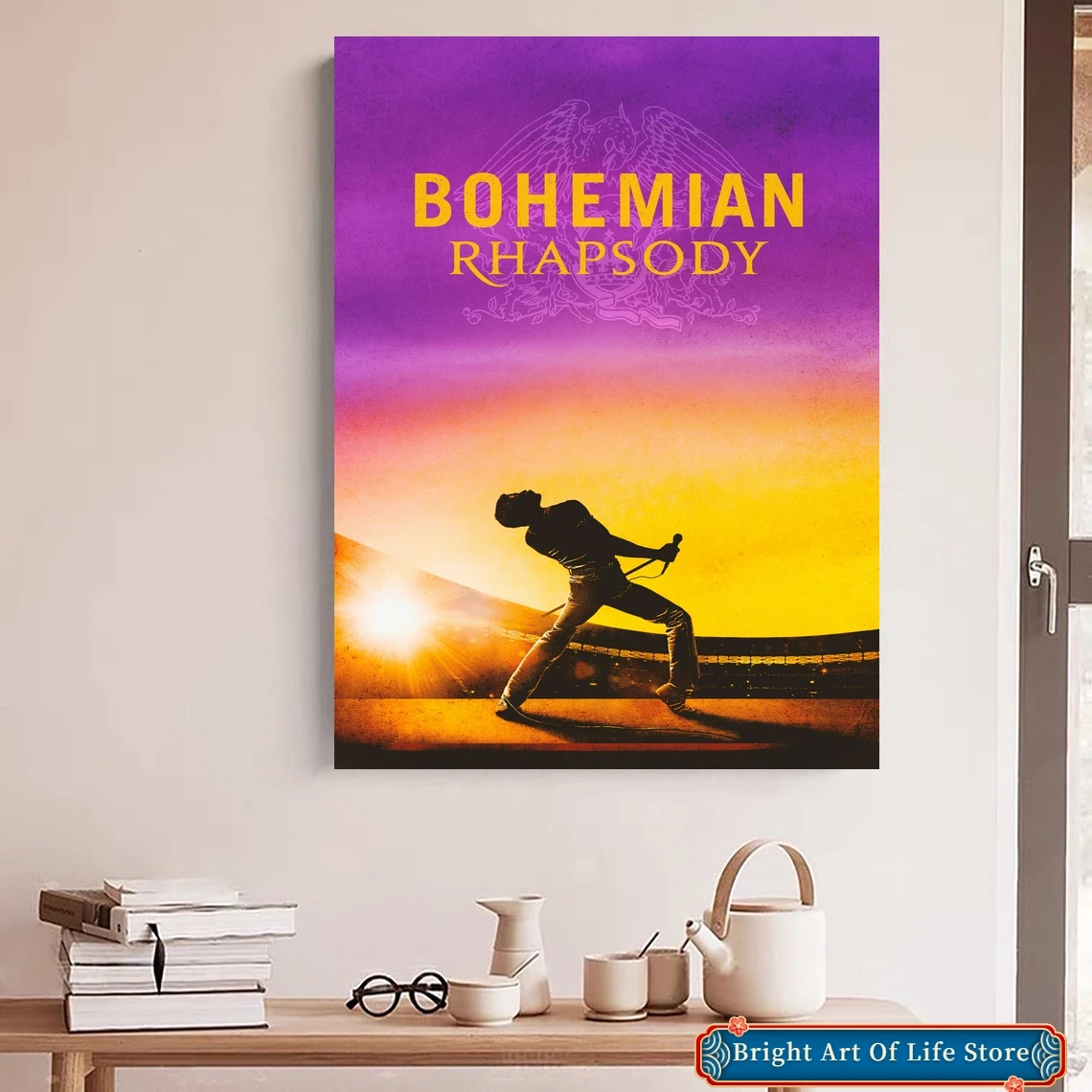 Bohemian Rhapsody Movie Poster Queen Freddie Mercury Art Cover Star Photo Print Home Decor Wall Painting (No Frame)