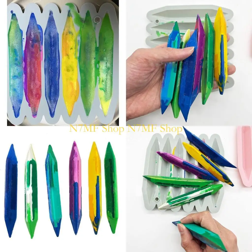 

N7MF Homemade Crayon Teaching Brush Flom Multi Proak