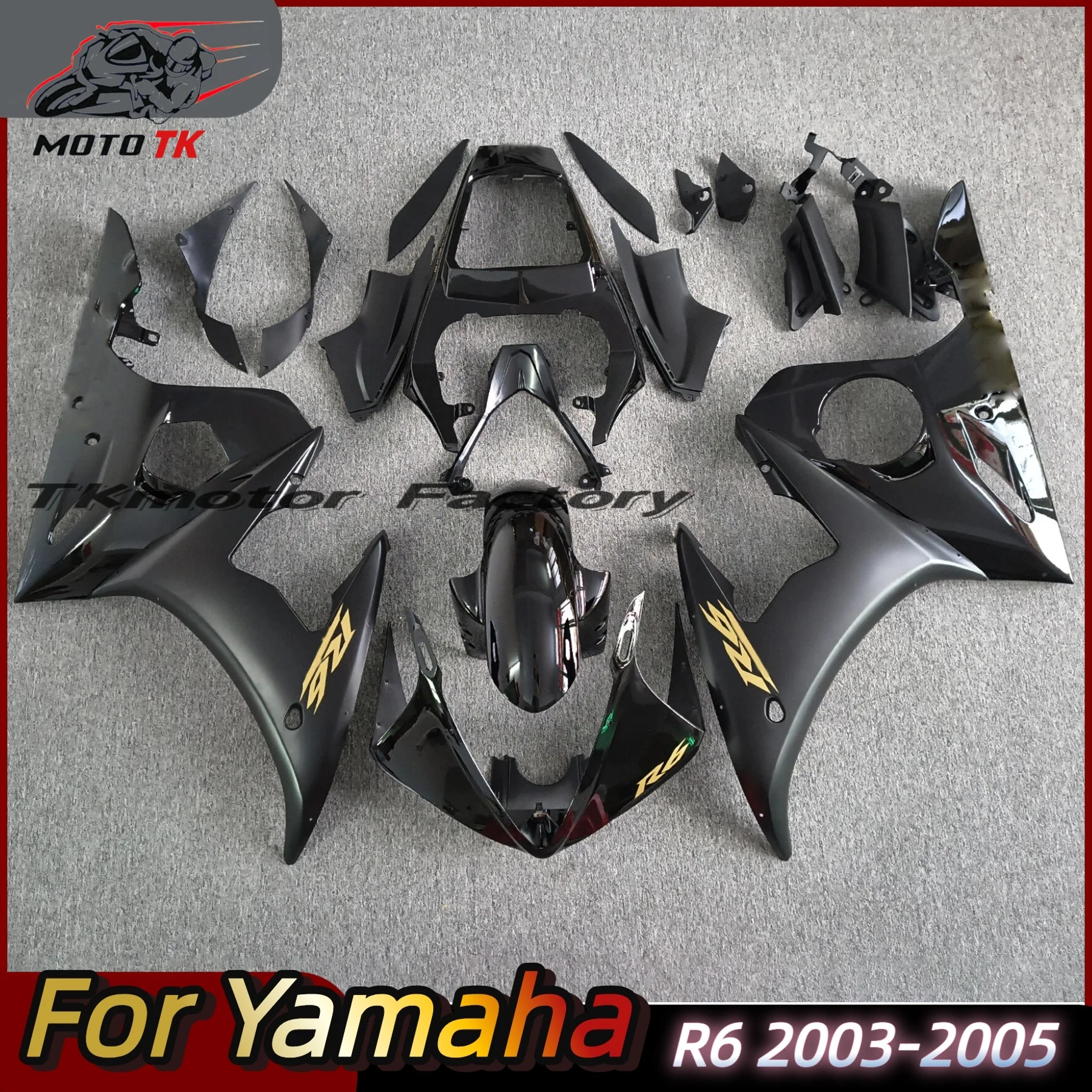 

HOT For Yamaha YZF R6 2003 2004 2005 Cool Fairing Kit YZFR6 03 04 05 Prime ABS Plastic Motorcycle Injection Bodywork Fairings