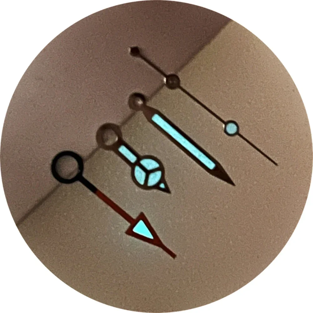 7.8mm 12.5mm 13mm Watch Pointers Set Ice Blue Green Luminous Hands for NH34 NH35 NH36 4R35 4R36 movement Watch NEW DIY