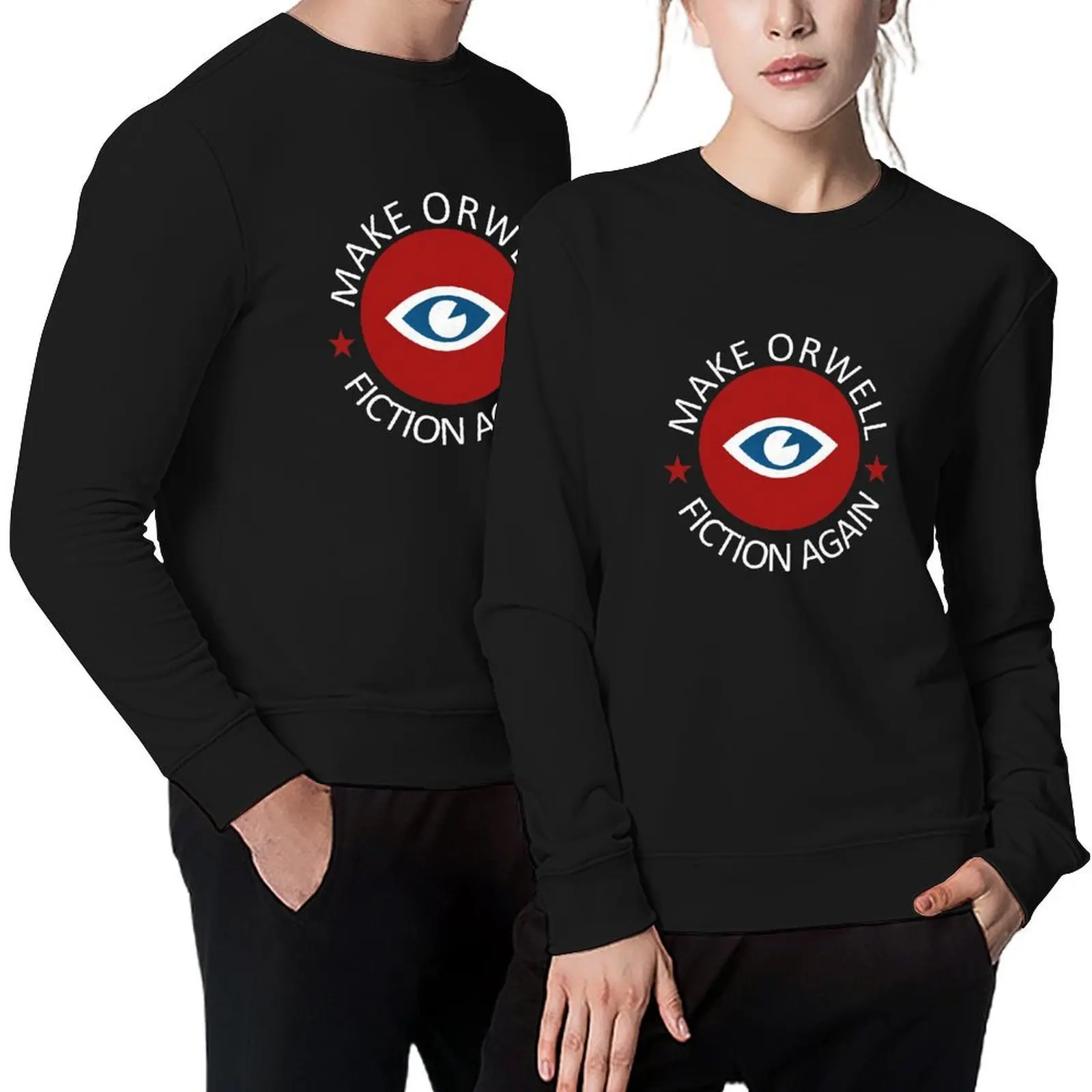 

Make Orwell Fiction Again Pullover japanese style men's clothes men's clothing men's coat new hoodies and sweatshirts
