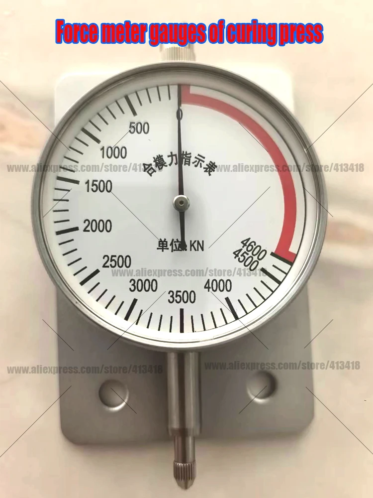 

Force meter gauges of curing press 0-2000-3000-4600-9400KN 100KNMold closing force indicator Automobile tire curing instrum