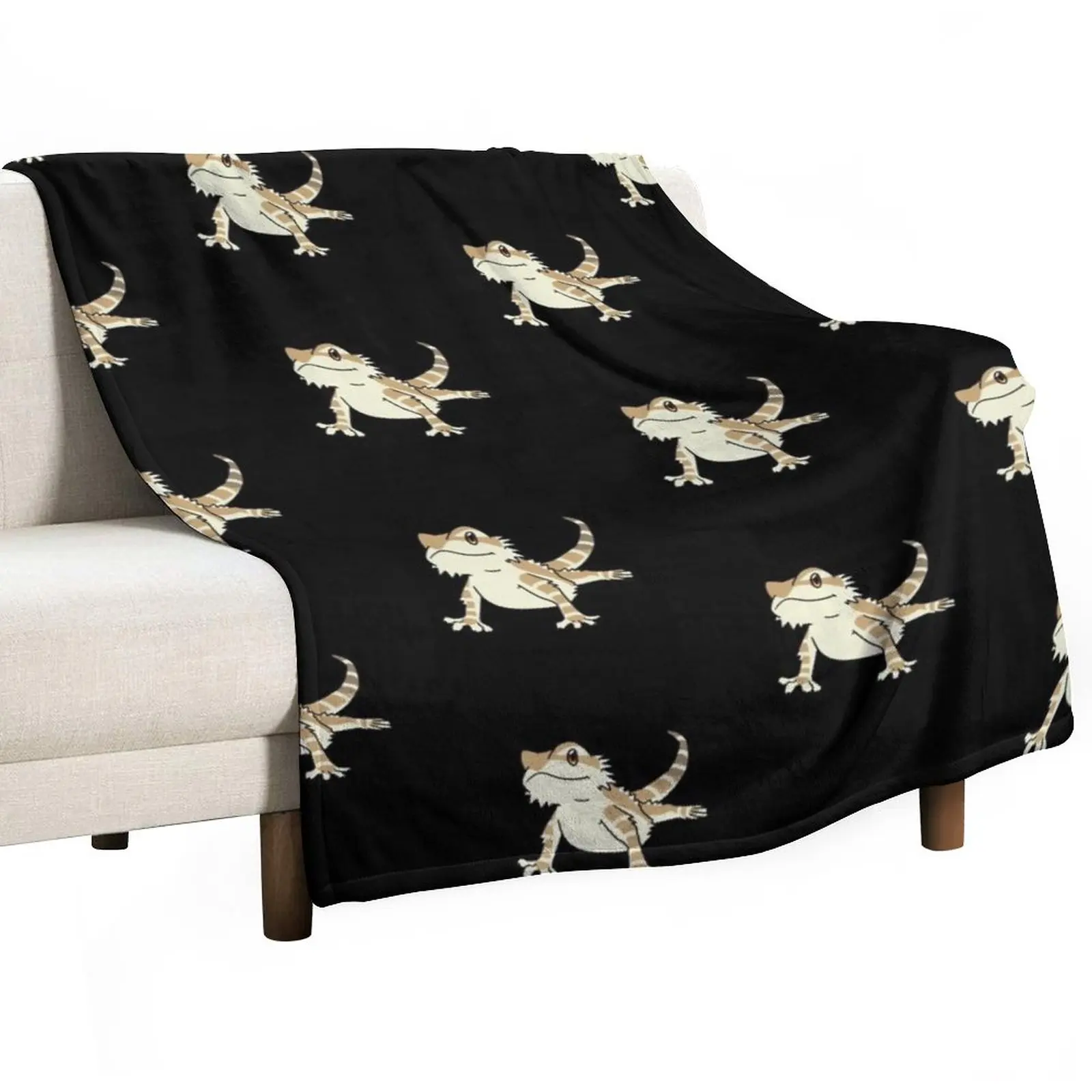 Cute Bearded Dragon Throw Blanket Flannel Fabric Blanket Sofa Thin Blankets fluffy blanket