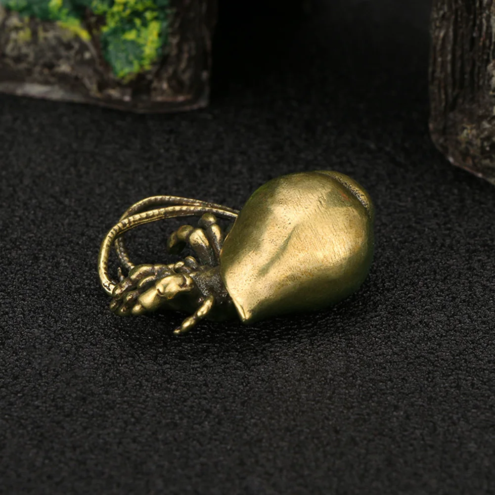 Tea Favors Brass Animals 3.3*3.2cm 31g Brass Decoration for novel And Creative Retro Appearance Desktop Affordable