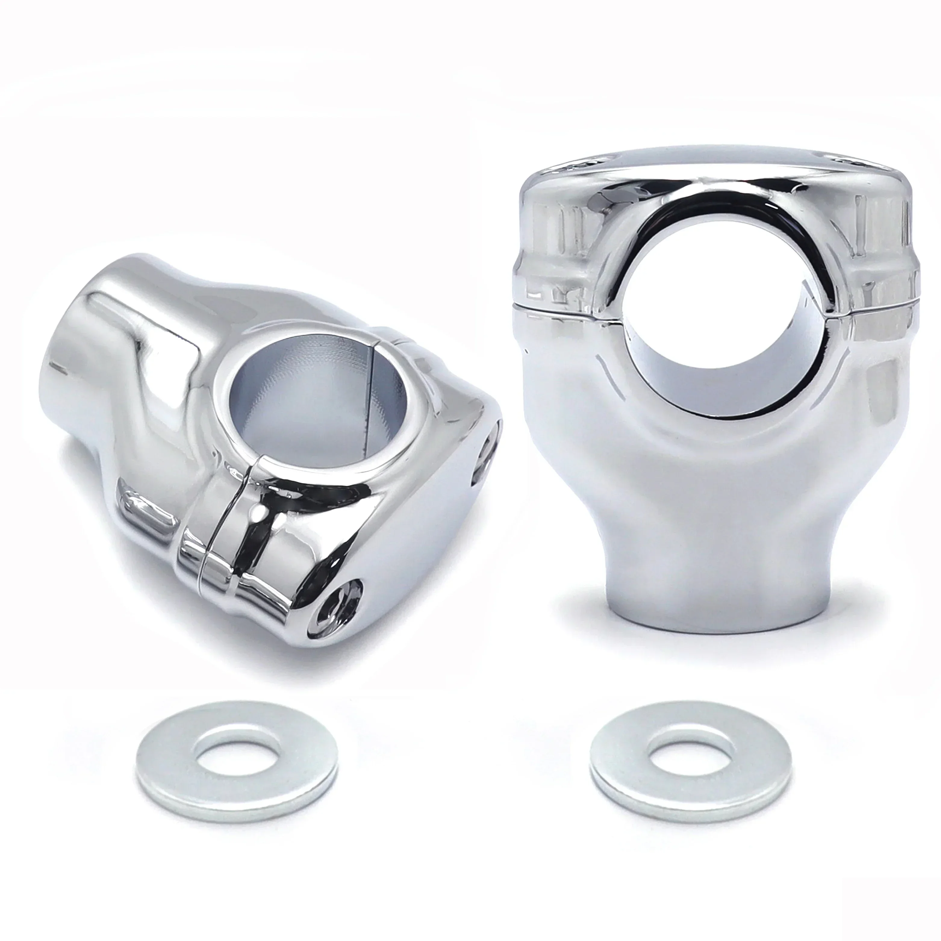2" Risers 1.25" Handlebar Top Clamps For Harley Dyna,Touring Road Glide,Softail Fat Boy/Wide Glide/Road King Motorcycle Parts 6