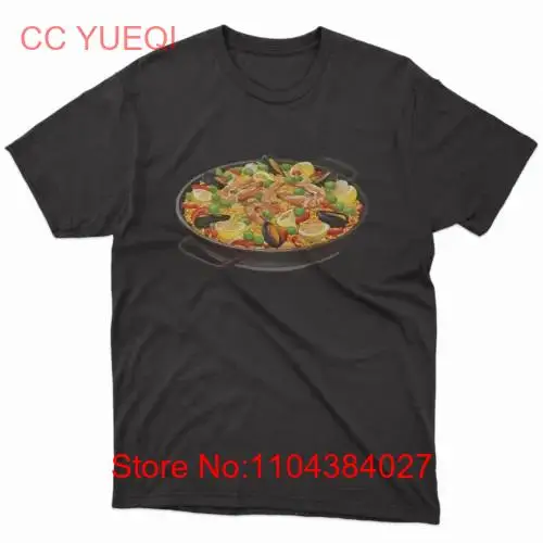 Spanish Paella Day Funny Adult Round Collar  T Shirt long or short sleeves