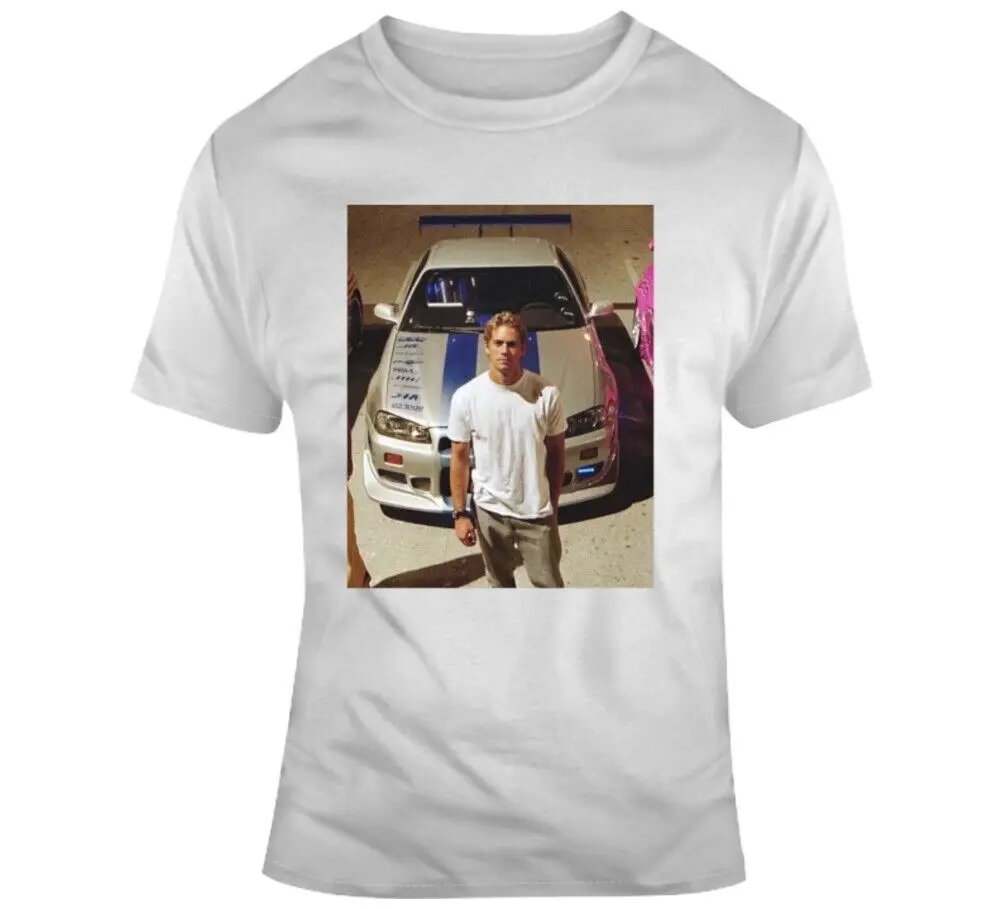 

Paul Walker Fast Furious Racing Speed Car Fan Movie T Shirt