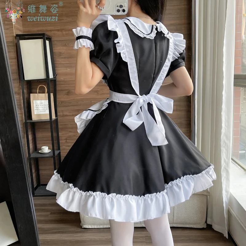 Japanese Kawaii Lolita Girl Party Uniform Halloween Cosplay Anime Maid Outfits Women Plus Size Party Dress Fartuch Kostiumy pokojówki