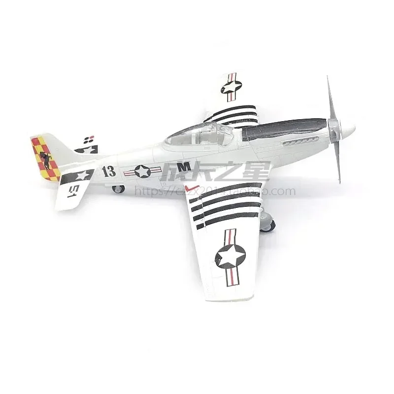 1/48 MUSTANG P-51D Fighter 4D Assemble Model American WWII P51 Airplane Glue-Free 6 Color Separation Quick Imposition Toy