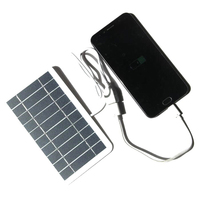 2W 5V 400mA Solar Panel Solar System For Cell Phone Battery Charger USB Output