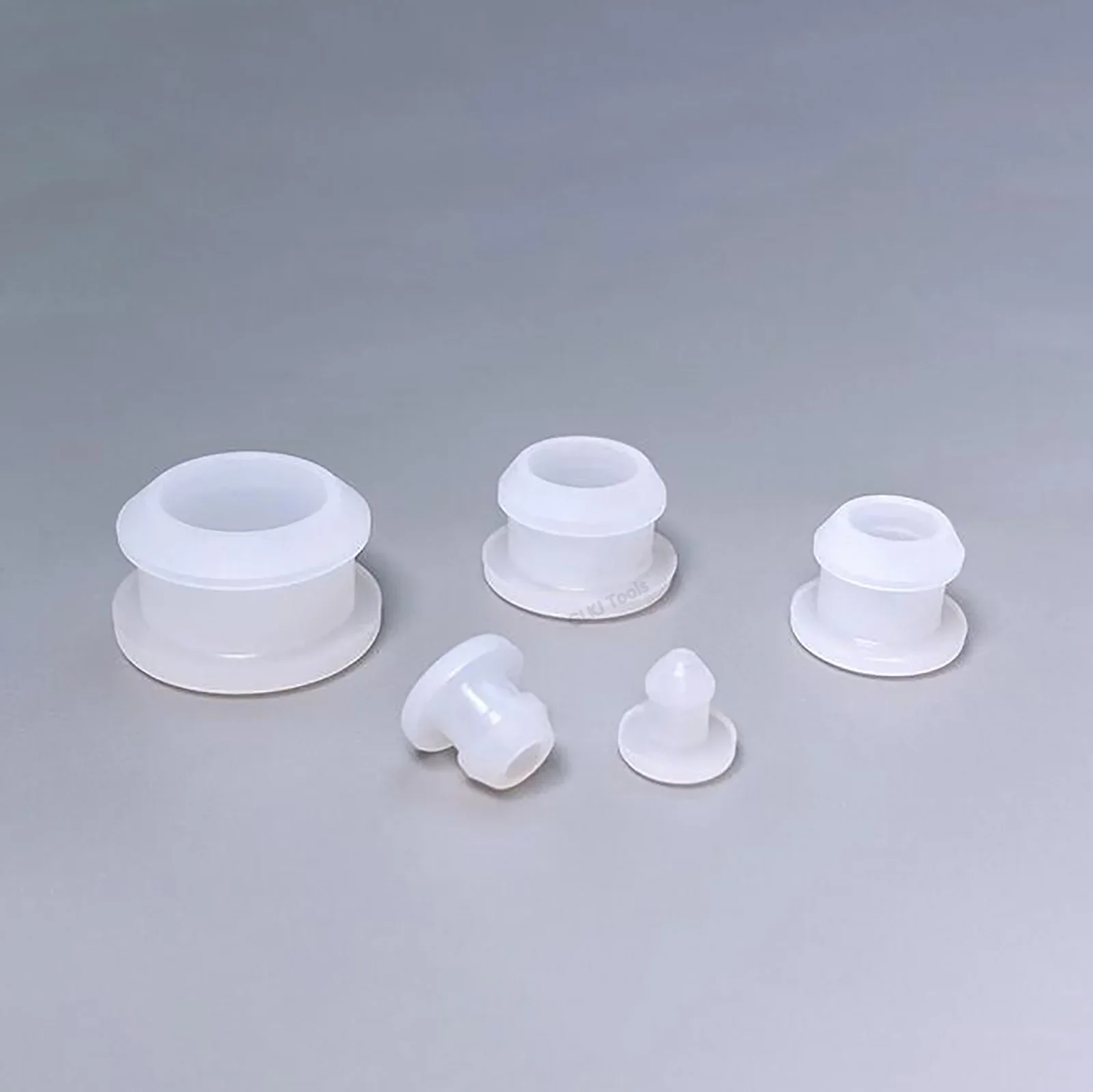 5-50 pezzi 12-27mm nero bianco grigio trasparente tappi per fori in gomma siliconica tipo T tappo coperchio guarnizione a scatto tappo terminale tappo di tenuta