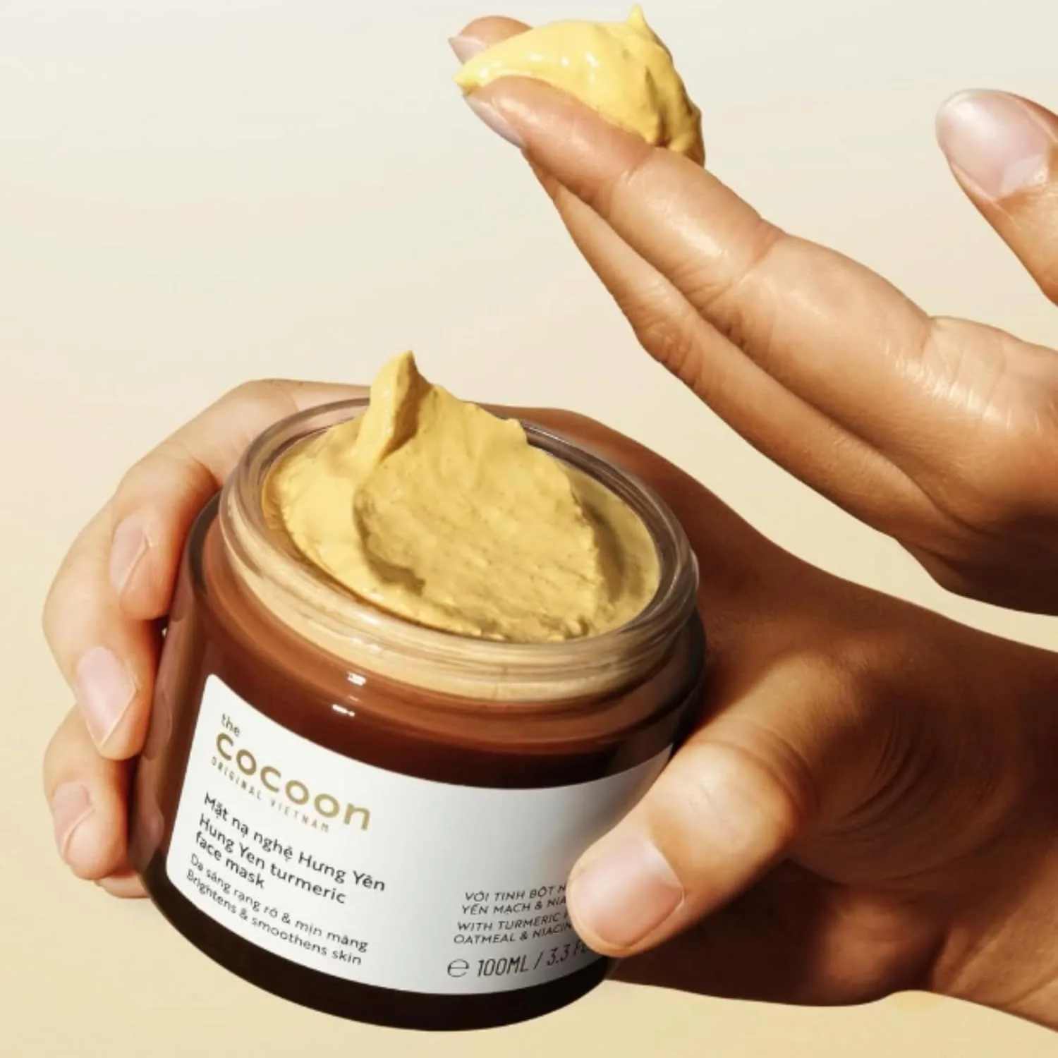 Cocoon Hung Yen Turmeric Face Mask  with Niacinamide + Turmeric to Visibly Improve the Look of Dark Spots