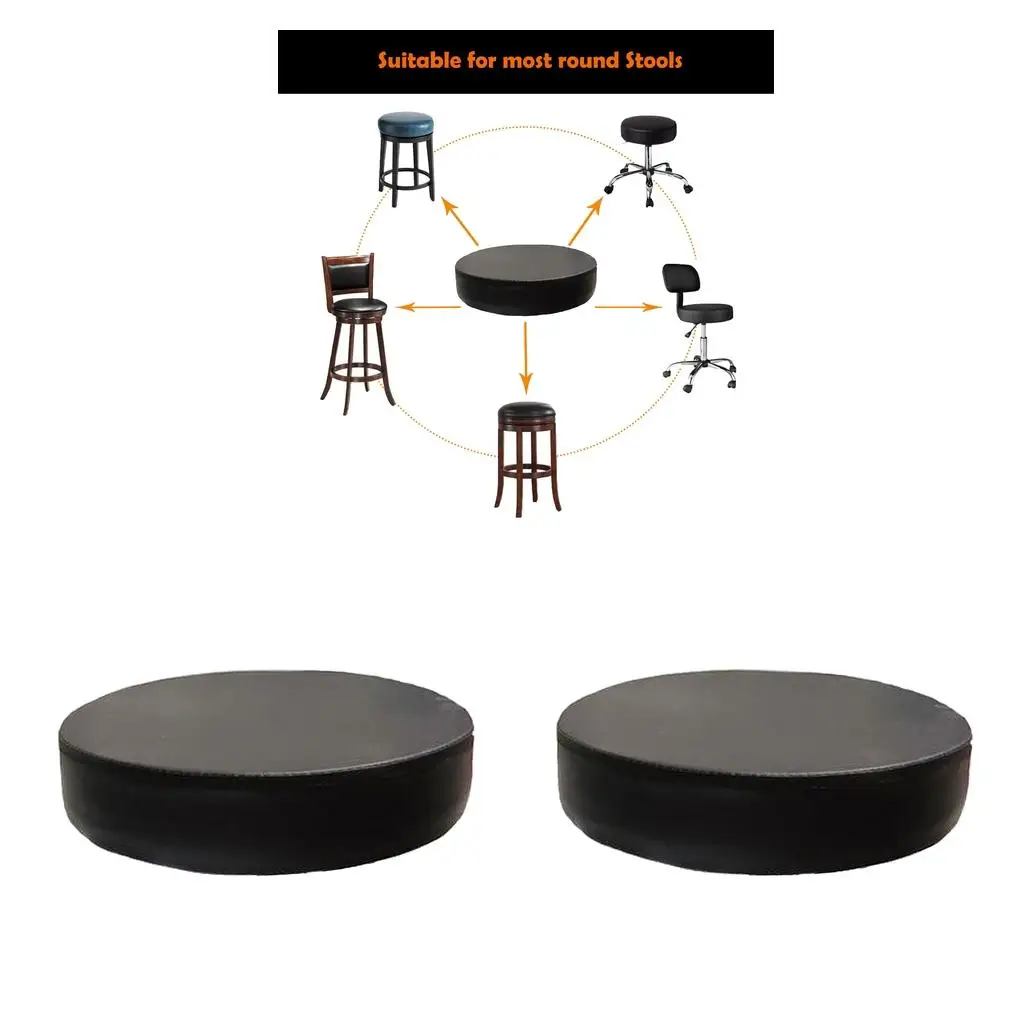 2 Pieces 13.4'' Bar Stool Replacement Seat, Stools of Standard Size and it Comes for Universal Chairs