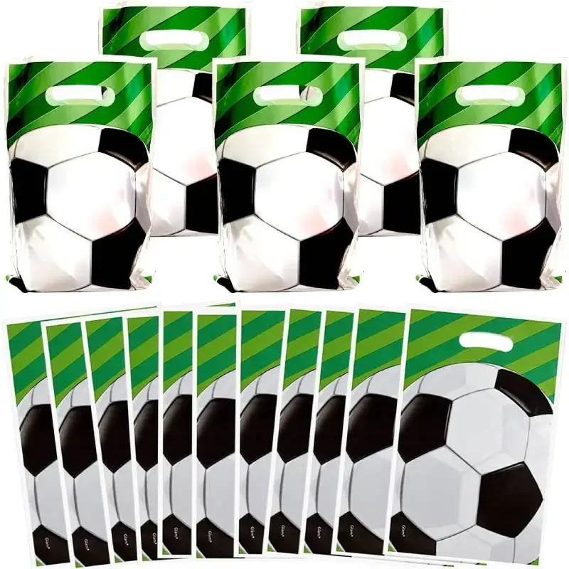 20pcs Football Party Bags Football Gifts Bags Football Sweet Bags Soccer Bags Party Favors Supplies for Kids Birthday Christmas