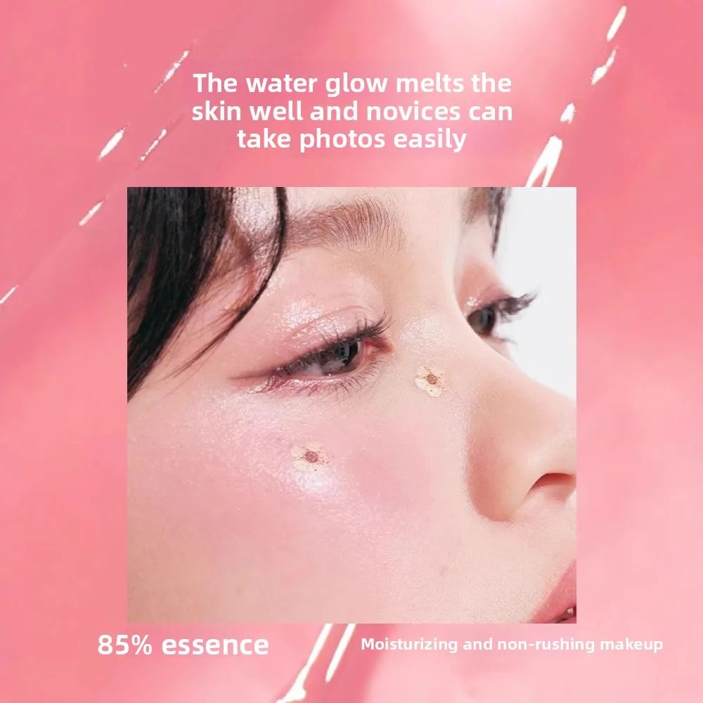 Judydoll Dewy Water Glow Cream Palette di fard e evidenziatori - Multiuso, colore costruibile, effetto arioso sfocante per il viso