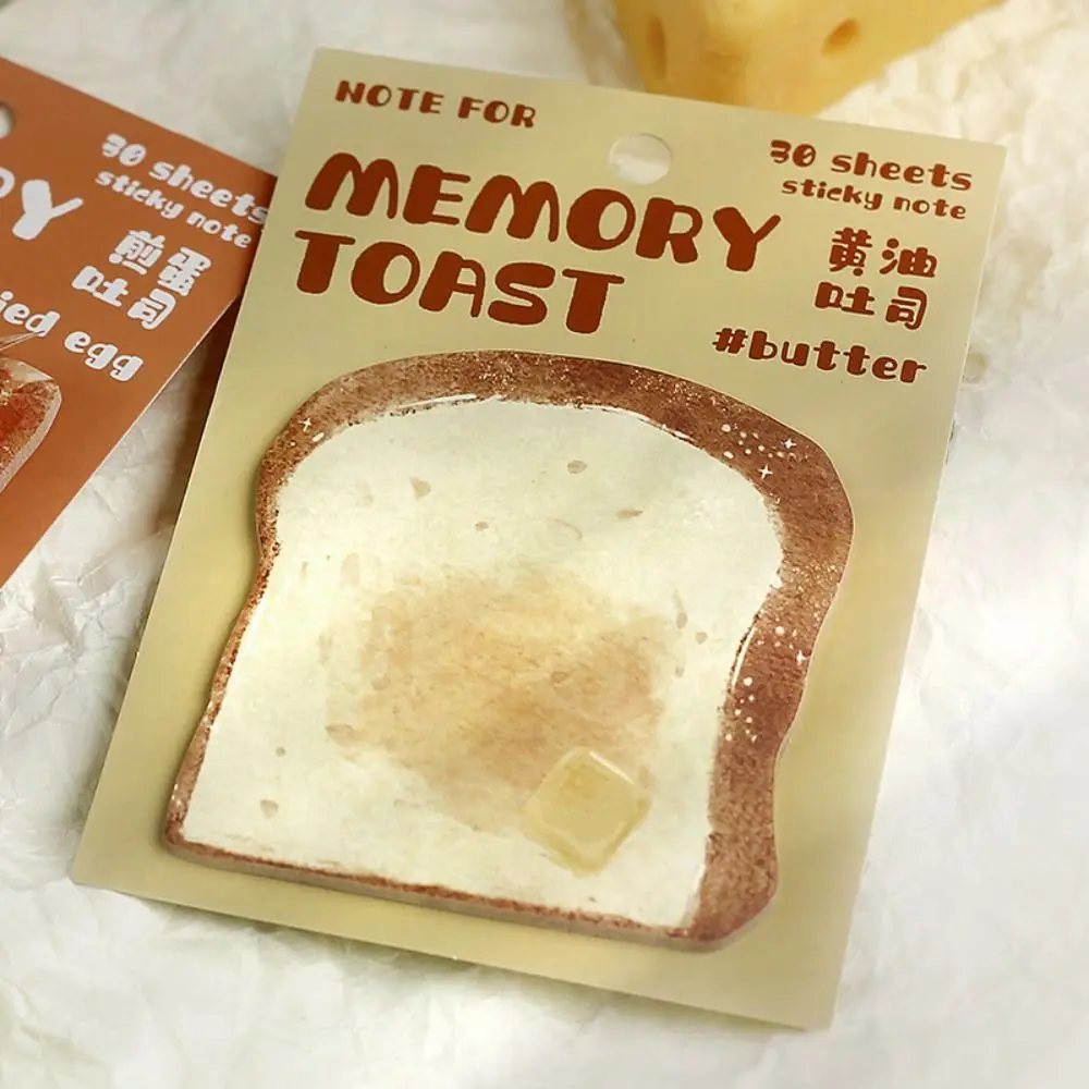 Pão e brinde Forma Sticky Notes, Marcadores, Bandeiras, Post Memos, Índice Sticky Notes, Mão-rasgar Memo Note Paper