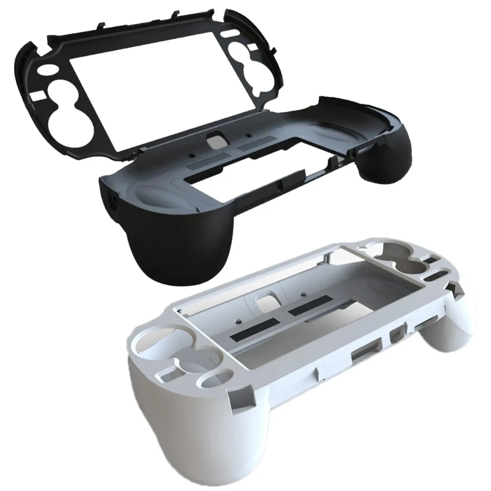 Black White Replacement Hand Grip Joypad Stand Case Shell Protect L2 R2 Trigger For PS VITA 1000/PSV1000/PS Vita1000 Game Parts