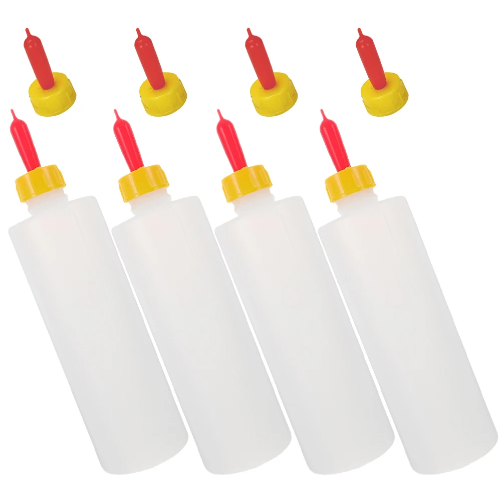 

1 set Goat Bottles 400ml Goat Bottles For Feeding Baby Goats Short Nipples for Lamb Calf Sheep Baby Animals Farm Supplies Milk