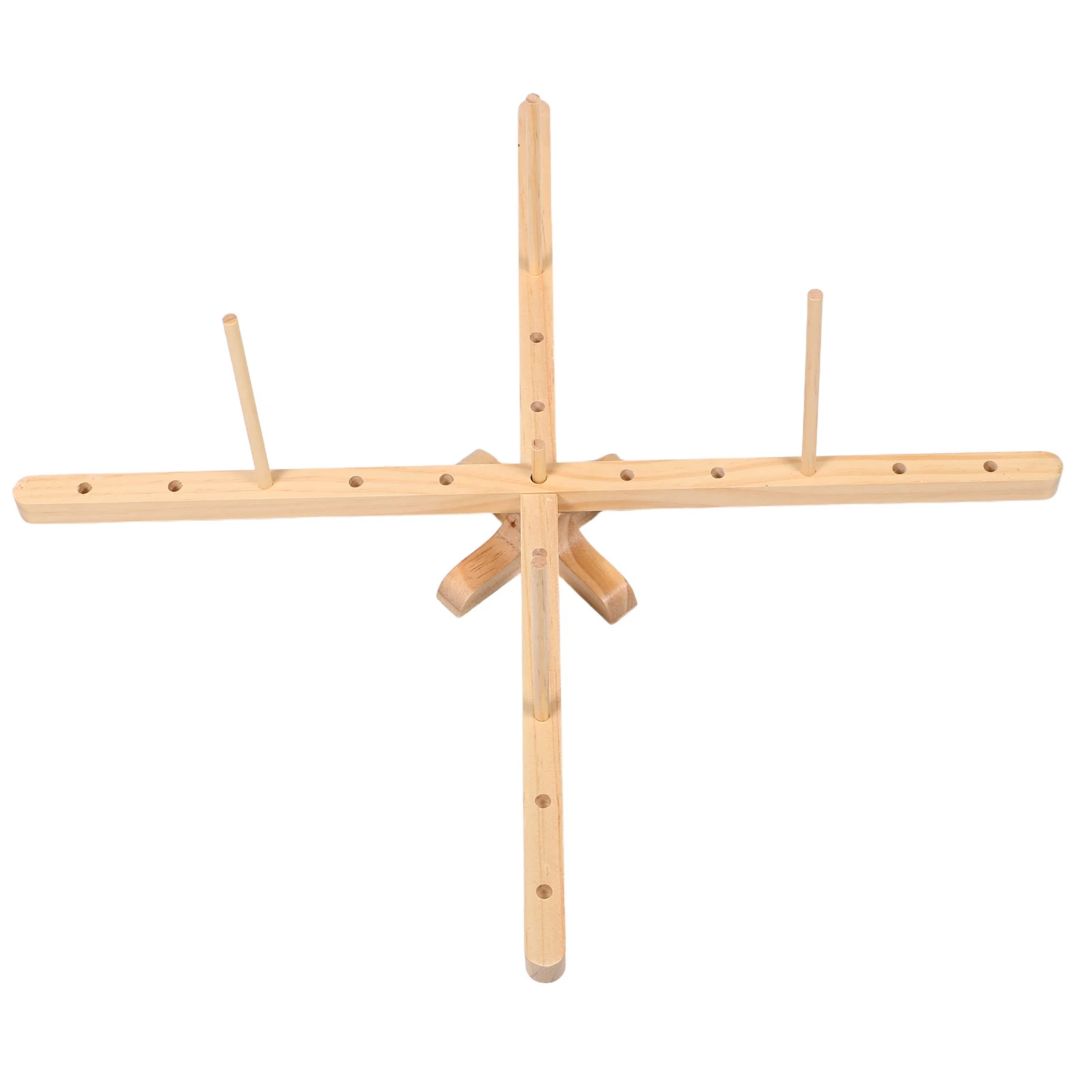 

Rotatable Wooden Yarn Winder Holder for Smooth Yarn Winding Efficient Home Knitting Tool Crafted Premium Wood Swift Accessory