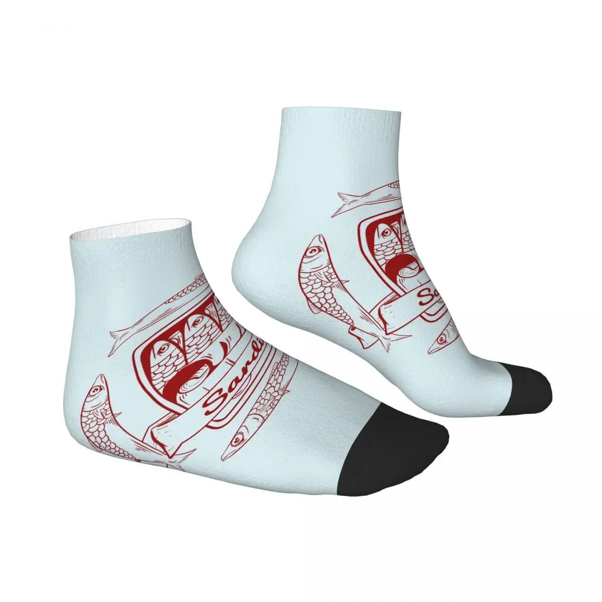 جوارب من القصدير من سردين، جوارب هاراجوكو فائقة النعومة، ملحقات جوارب لجميع المواسم لهدايا للجنسين #4