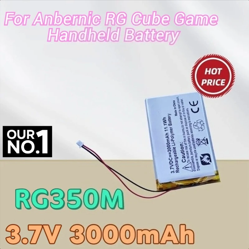 

3.7V 3000mAh RG350M for Anbernic RG Cube Game Handheld Battery