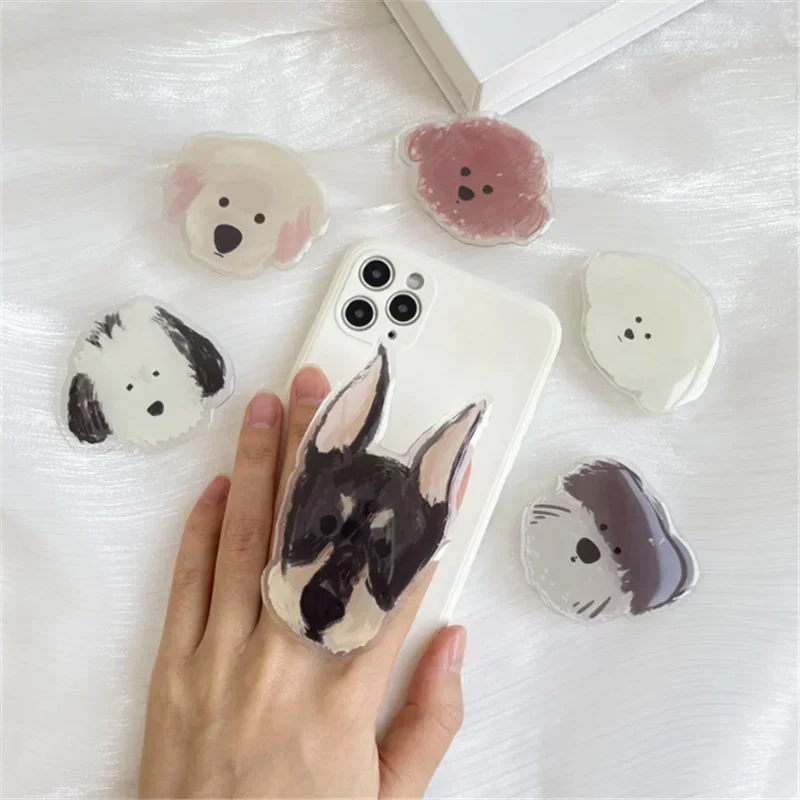 Cute Cartoon Dog Mobile Phone Holder Grip Tok Stands Ring Expanding Holder Finger Bracket Base Stand Phone Accessories Bracket