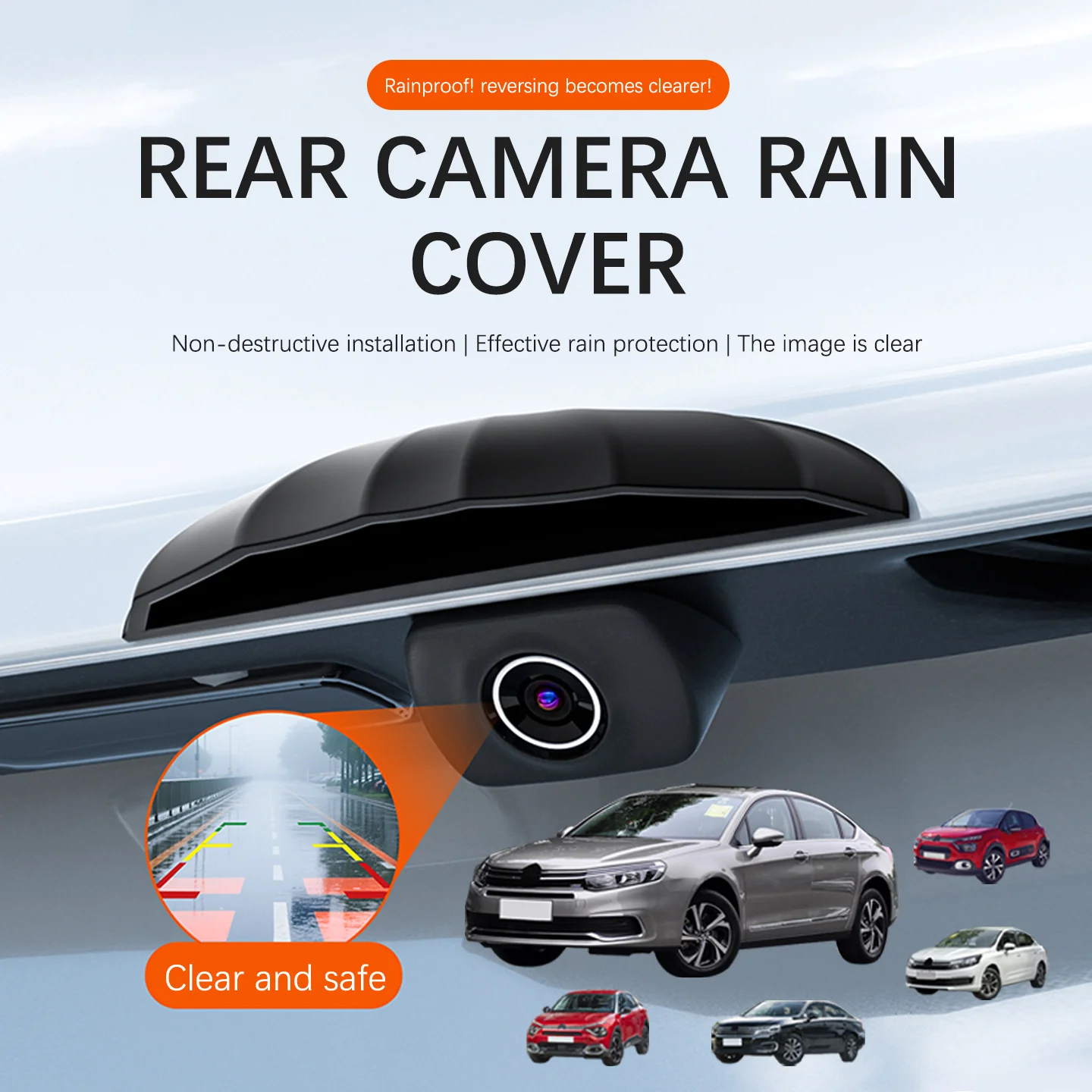 Чехол на заднюю камеру для автомобилей — защита от атмосферных воздействий (дождь/солнце/снег), защита для камеры заднего вида для Citroen C4 C5 X EC3 C3 C1 C2 Чехол на заднюю камеру для автомобилей — защита от атмосферных воздействий (дождь/солнце/снег), защита для камеры заднего вида для Citroen C4 C5 X EC3 C3 C1 C2