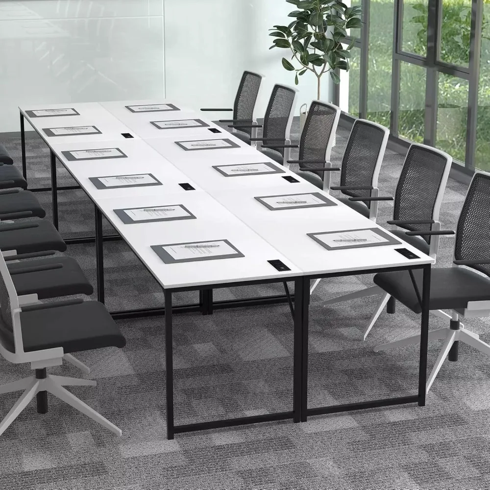 

Conference Table Power Strip Organizer Set of 6 Hooks Bag for Headphones Meeting Room Desk，‎Large Work Surface，Conference Table