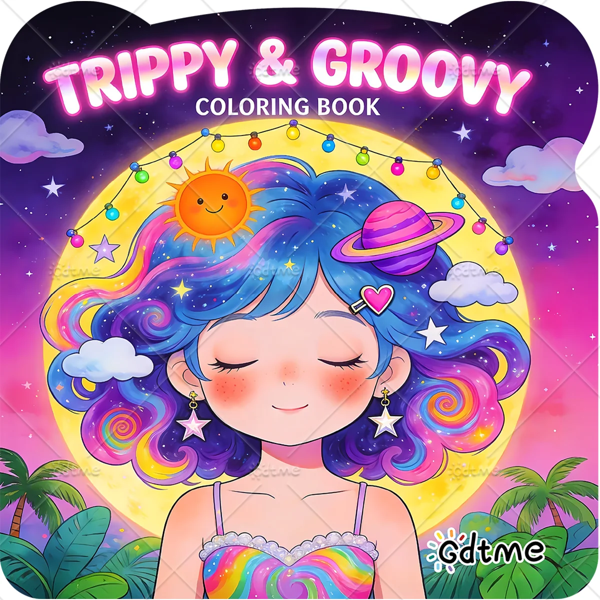 TRIPPY & GROOVY Coloring Book for Adults Cute Cozy Daily Activities Irregular Patterns for Relaxation (Cozy Spaces Coloring)