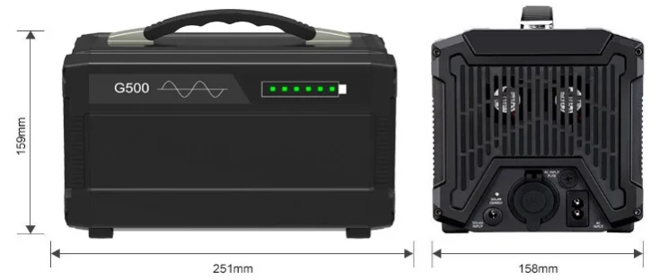 2025 Hot Professional Factory Direct Supply 500W Outdoor Backup Battery Rechargeable Mobile Printer Solar Portable Power Station