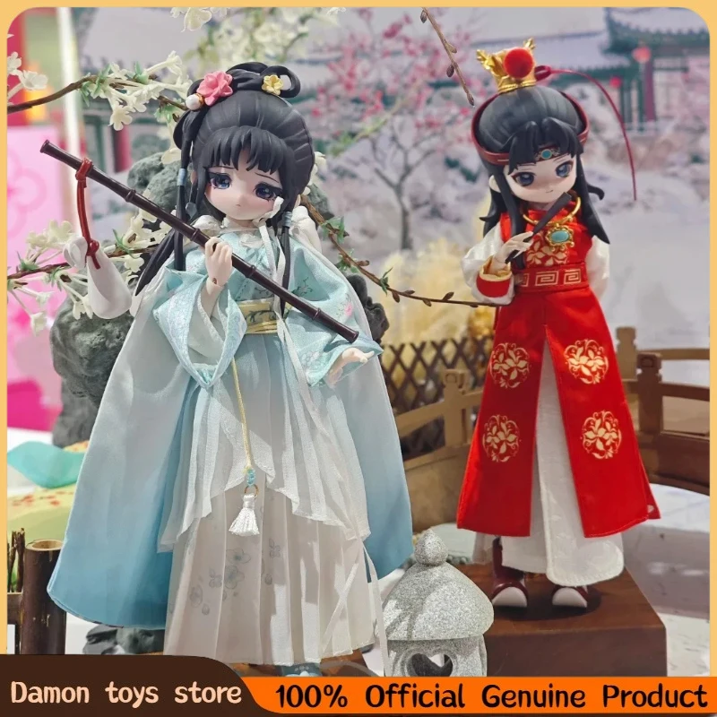 

Come4free A Dream Of Red Mansions Series Bjd Blind Box Action Figure Caixa Caja Dolls Mystery Box Desktop Ornament Model Gift