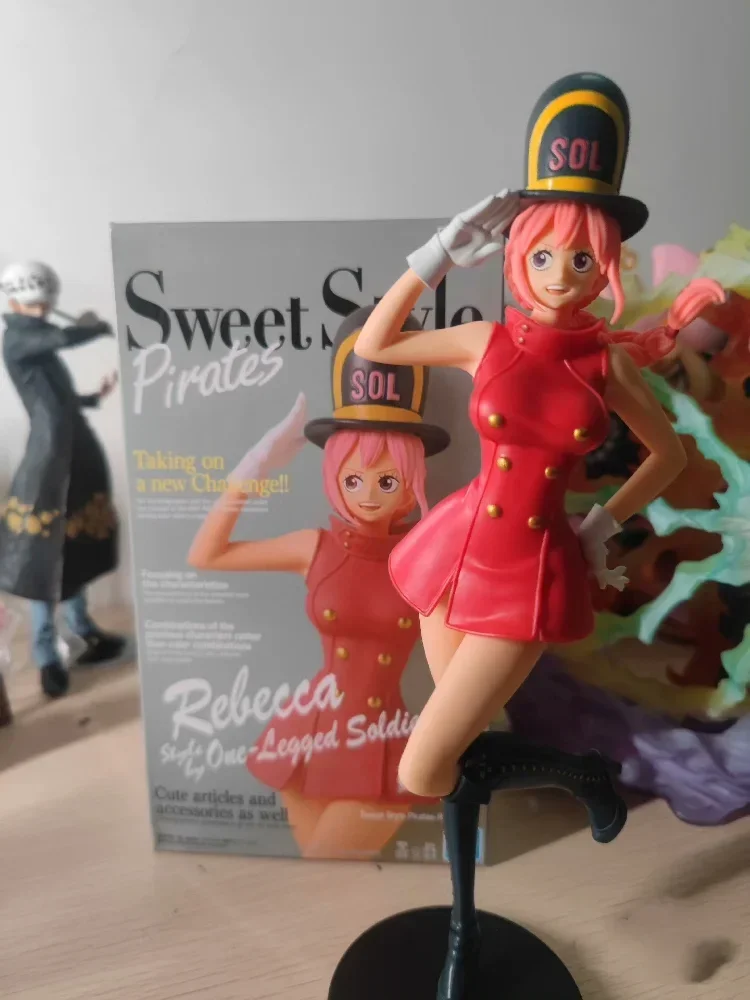 

Bandai Original One Piece Anime Figure Sweet Style Pirates Rebecca Action Figure Toys For Kids Collectible Model Ornaments