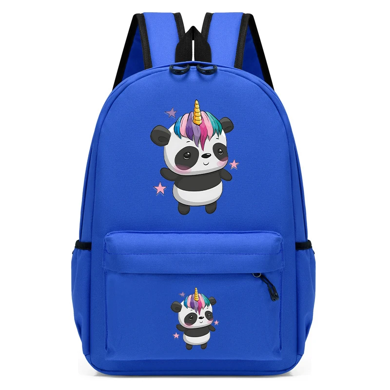 Mochilas escolares con Panda de dibujos animados para niños y niñas, morral de animales para guardería, de 2 a 5 años