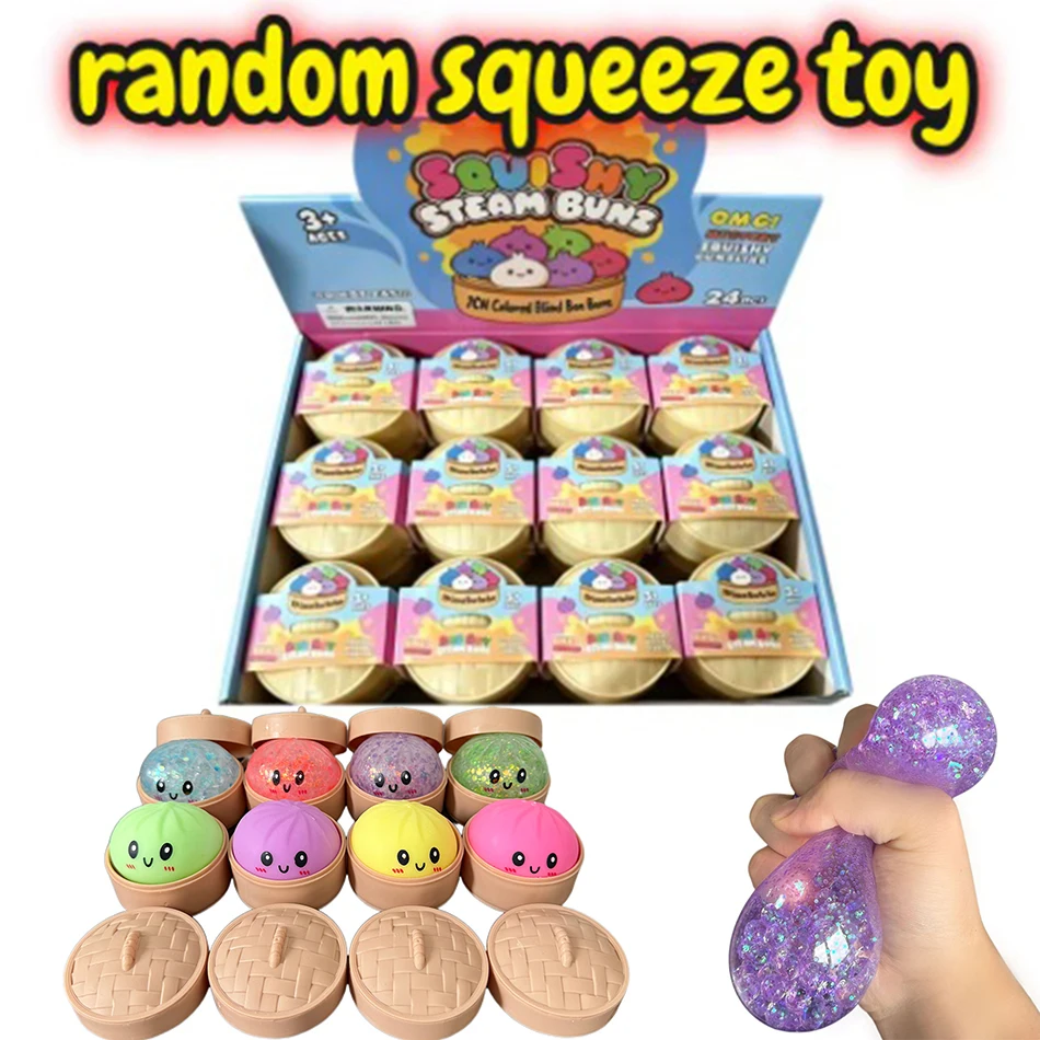Blind Box Bunte Simulierte Knödel-Squishies zur Entspannung, Angstlinderung, Stressabbau und Stimmungsverbesserung, Rebound-Quetschspielzeug